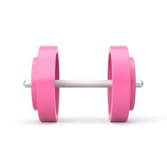 Dumbbell isolated on white background