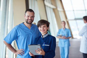 Fototapeta premium group of medical staff at hospital