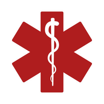 Medical alert emergency / ems flat icon for apps and websites