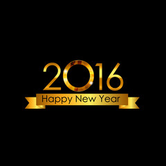 New Year 2016 Background. Vector Illustration