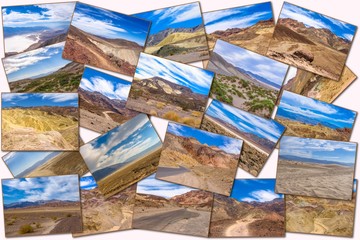 Death Valley pictures collage