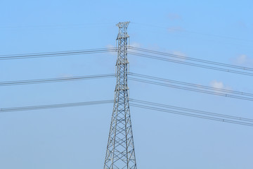 Electric poles.