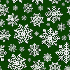 Fototapeta na wymiar Abstract Christmas and New Year Seamless Pattern Background. Vec