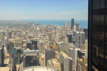 Fototapeta na wymiar Chicago Skyline View