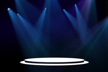 Blue stage background