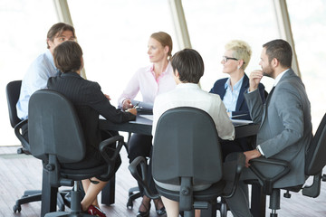 Obraz premium business people group on meeting at office