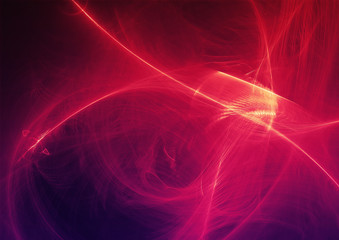 Abstract Background Light Lines And Curves With Particles