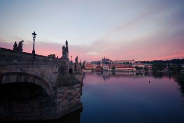 Fototapeta na wymiar Old Prague skyline