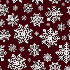 Naklejka na ściany i meble Abstract Christmas and New Year Seamless Pattern Background. Vector Illustration