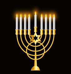 Happy Hanukkah, Jewish Holiday Background