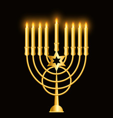 Happy Hanukkah, Jewish Holiday Background