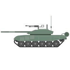 Fototapeta premium Vector tank t90, flat design