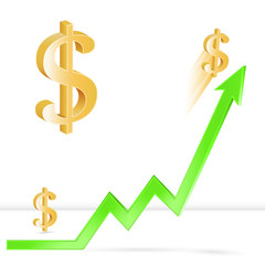 Dollar exchange rate growth