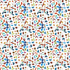 Pattern of chaotic color strokes