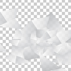 Vector Abstract geometric shape from gray triangle