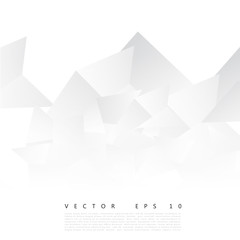Vector Abstract geometric shape from gray triangle