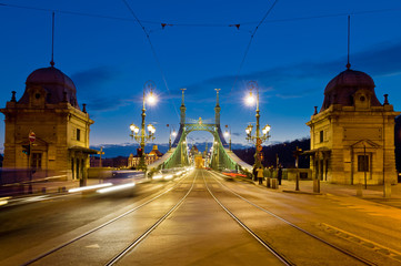 One of the bridges of Budapest, the Liberty Bridge