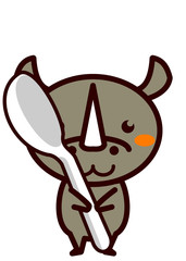 スプーンを持った動物シリーズ