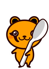 スプーンを持った動物シリーズ