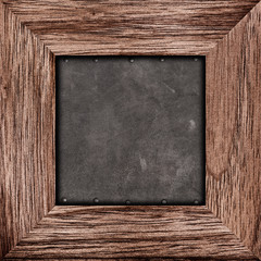 Old rustic wooden frame