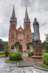 Fototapeta na wymiar Saigon Notre-Dame Basilica in Ho Chi Minh City (Saigon)
