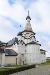 Fototapeta na wymiar Uspensky Refectory Church at Suzdal was built 16th century. Golden Ring of Russia Travel