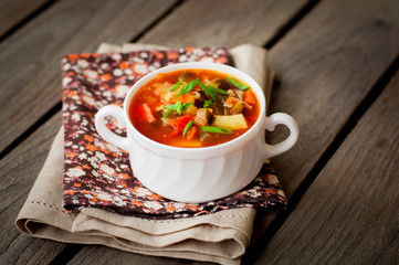 Russian Style Soup Rassolnik