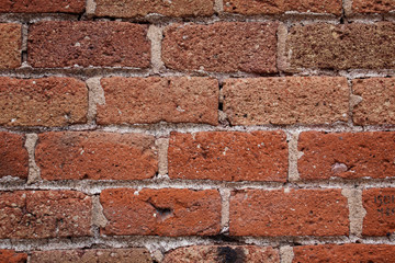 Masonry background with red bricks