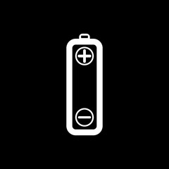 Vector battery icons on white background