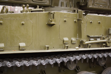 Part of the tank tracks.