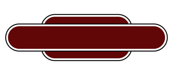 Blank Station Name Sign