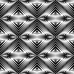 Design seamless monochrome geometric pattern