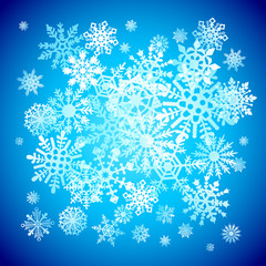 Christmas snowflakes snow winter holiday ornament illustration background