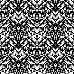 Design seamless monochrome geometric pattern