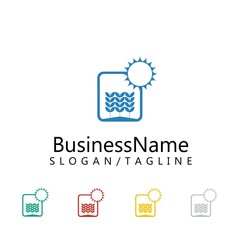 agriculture nature logo icon vector