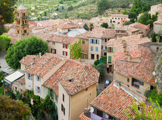 Fototapeta na wymiar Moustiers-Sainte-Marie, France, Provence.