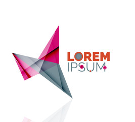Logo, abstract geometric business icon