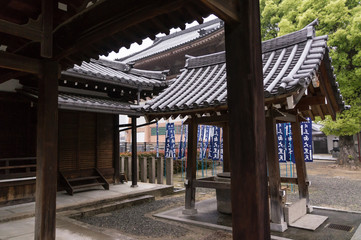 Osaka, Japan at Shitennoji Temple