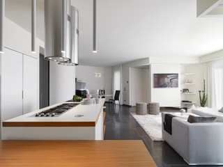 internal view of a modern kitchen