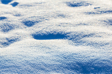 blue winter snow background