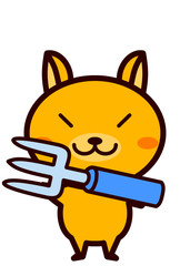 フォークを持った動物シリーズ