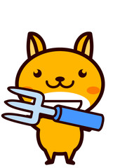 フォークを持った動物シリーズ
