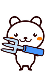 フォークを持った動物シリーズ