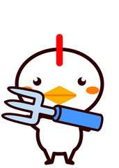 フォークを持った動物シリーズ