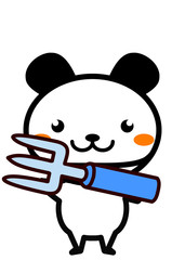 フォークを持った動物シリーズ