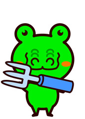 フォークを持った動物シリーズ