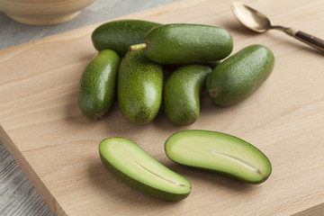  Fresh whole and half cocktail avocado's