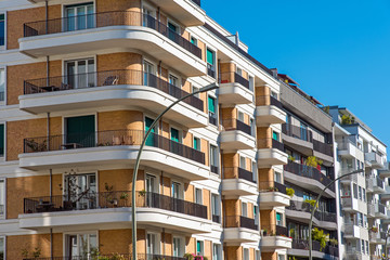 Some luxury apartment buildings seen in Berlin