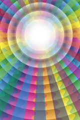 Obraz premium #Background #wallpaper #Vector #Illustration #design #free #free_size #charge_free #colorful #color rainbow,show business,entertainment,party,image 背景素材壁紙,虹色,レインボーカラー,幻覚,カラフル,円形,リング,波紋,エスニック,サイケデリック