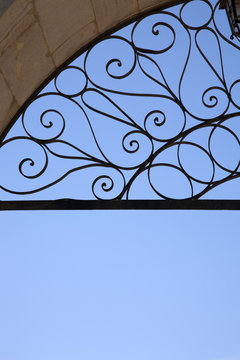 Metalwork at Entrance to Las Virtudes Bullring